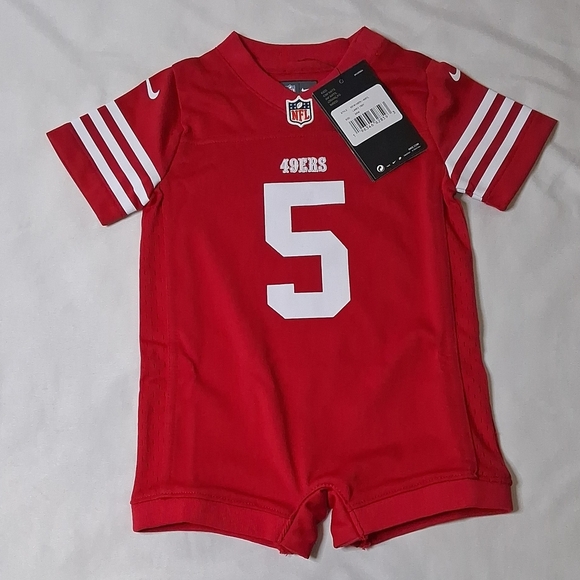 Nike Other - Nike Kids Red San Francisco 49ers #5 Football Romper